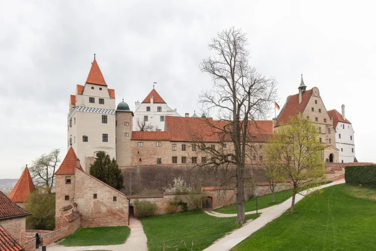 Trausnitz Castle on the hill above Landshut's old town